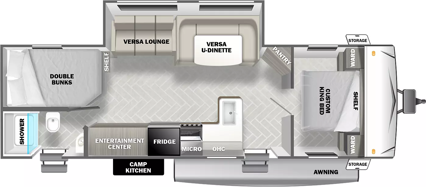 Cruise Lite Southwest T271BHXL Floorplan