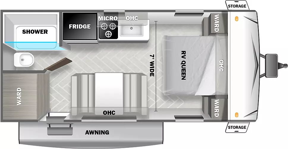 Evo East 177FQ - DSO Floorplan