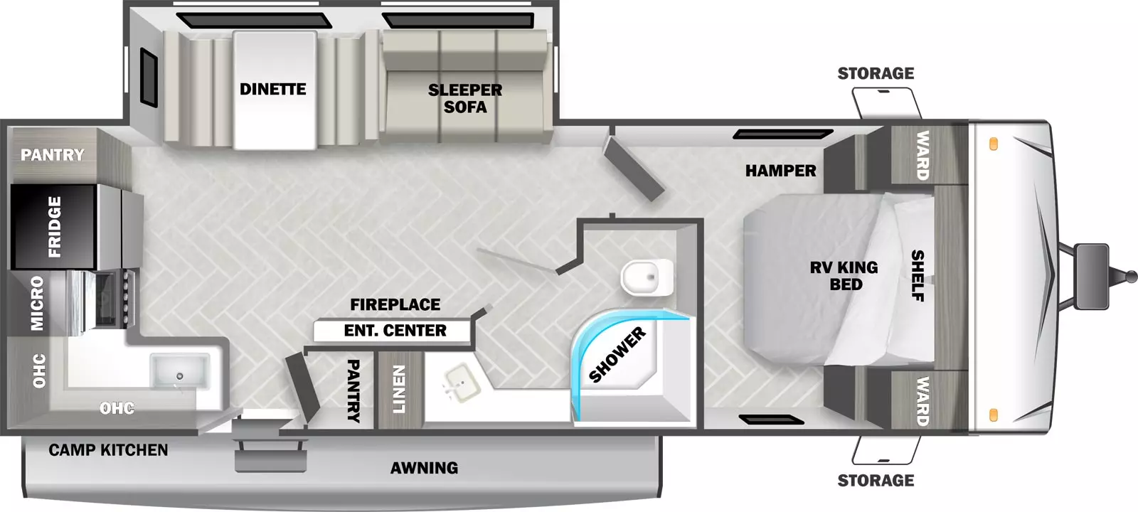 Wildwood Southwest T25RK Floorplan