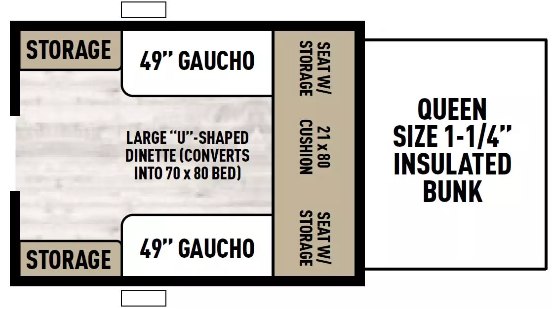 Viking Camping Trailers 1760LS - DSO Floorplan