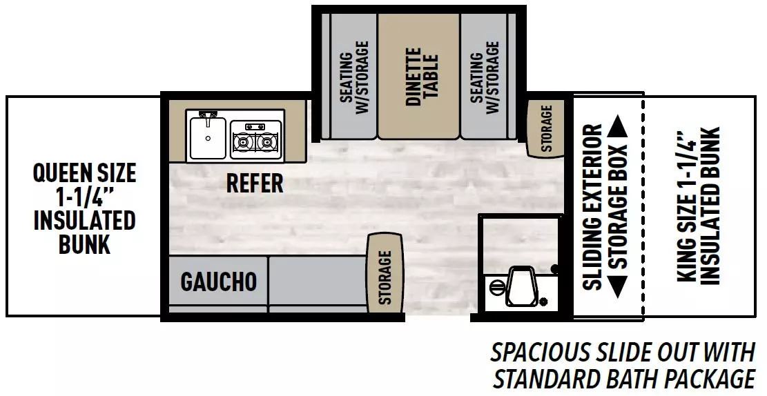 Viking Camping Trailers 2485SST - DSO Floorplan