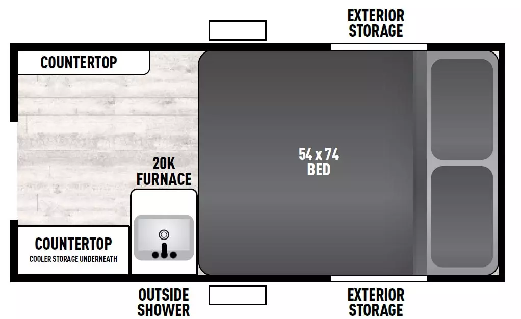 Viking Camping Trailers Express 9.0 TD - DSO Floorplan