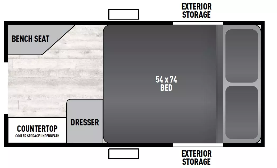 Viking Camping Trailers Escape 9.0 TD - DSO Floorplan