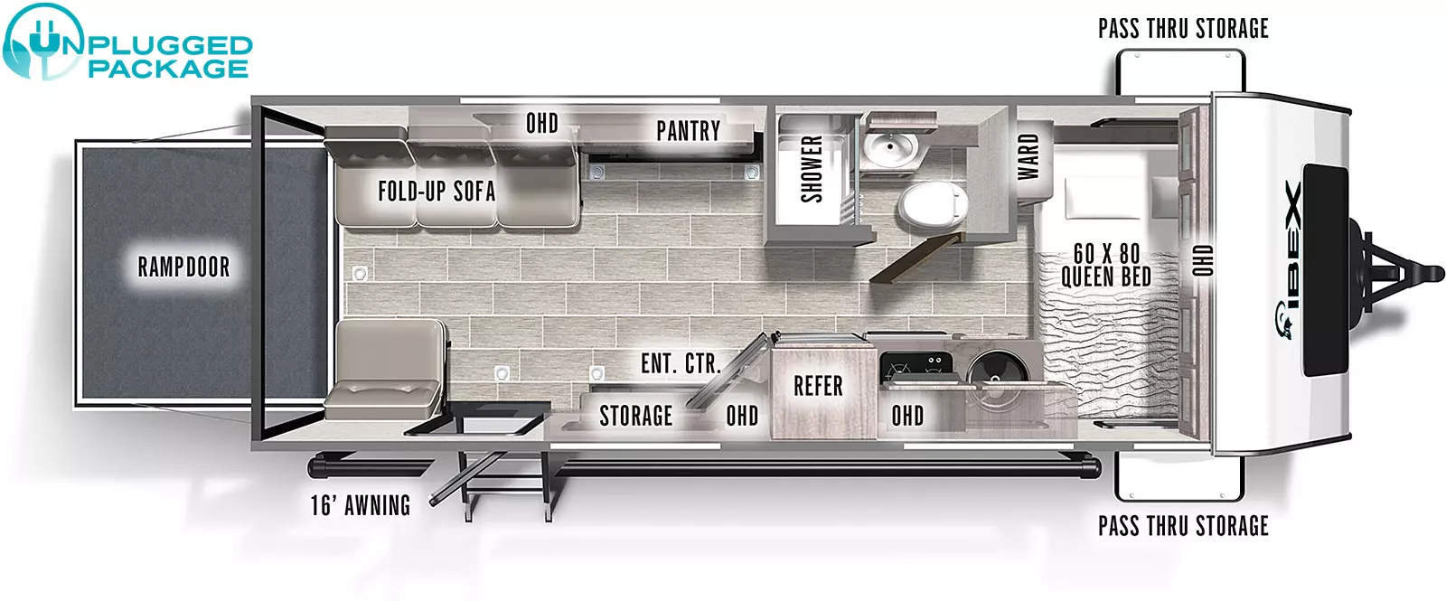 Ibex 19QTH Floorplan