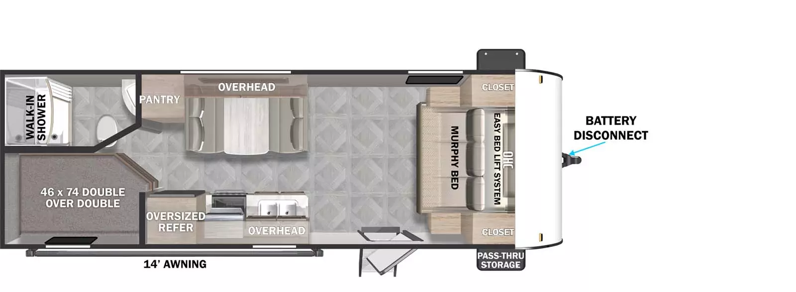 220BHXL Floorplan Image