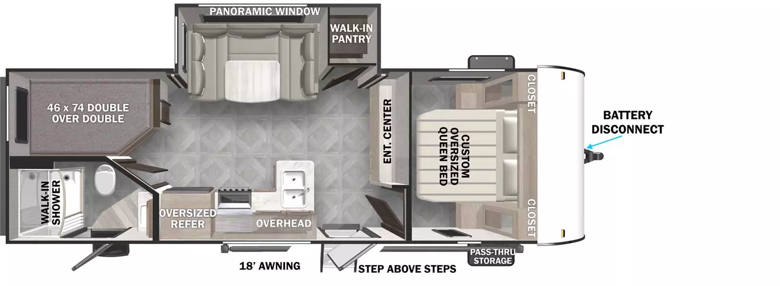 240BHXL Floorplan Image