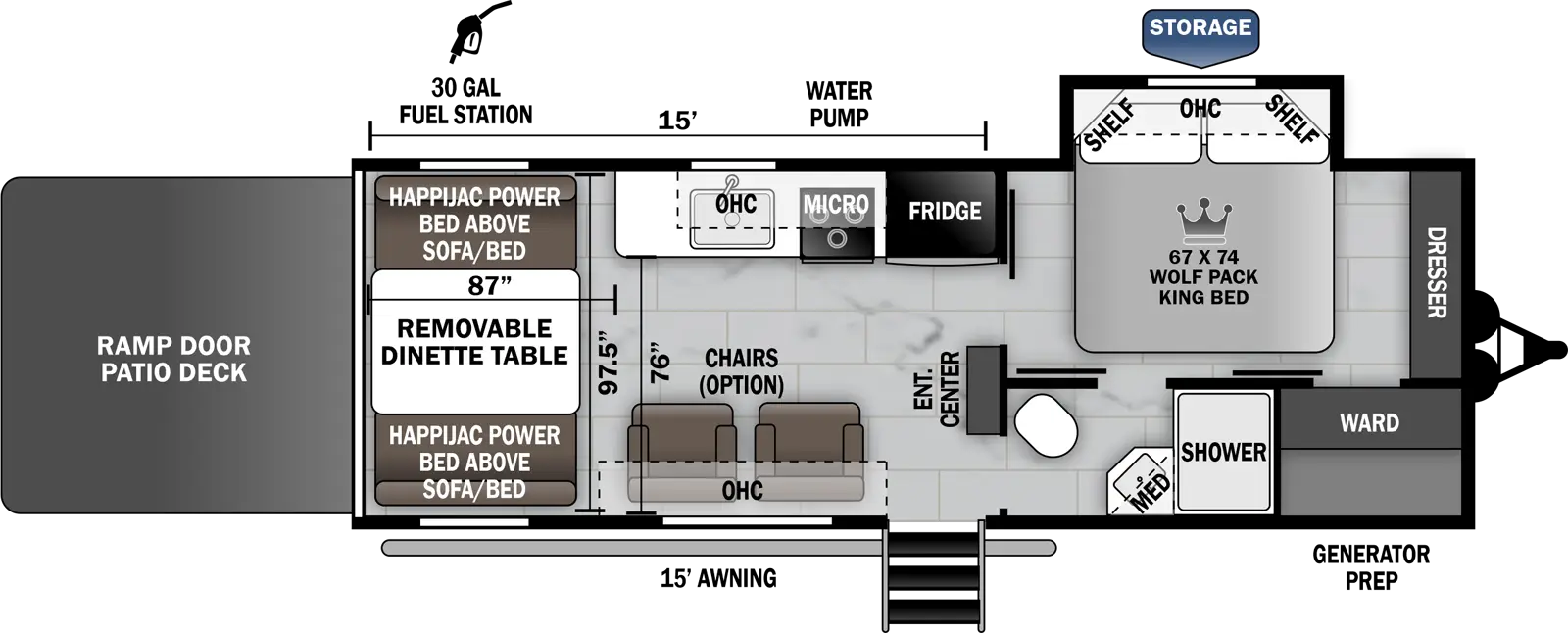 Wolf Pack 26PACK15 Floorplan