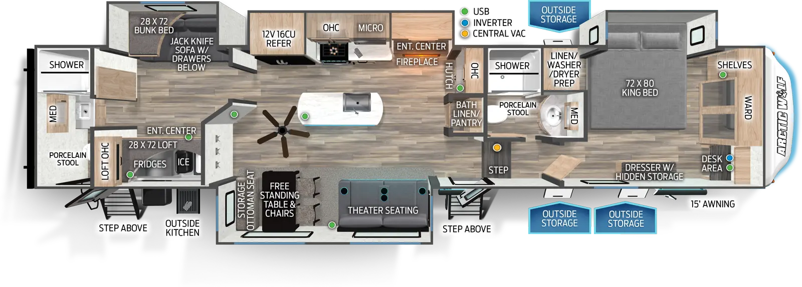 Arctic Wolf 3810SUITE Floorplan