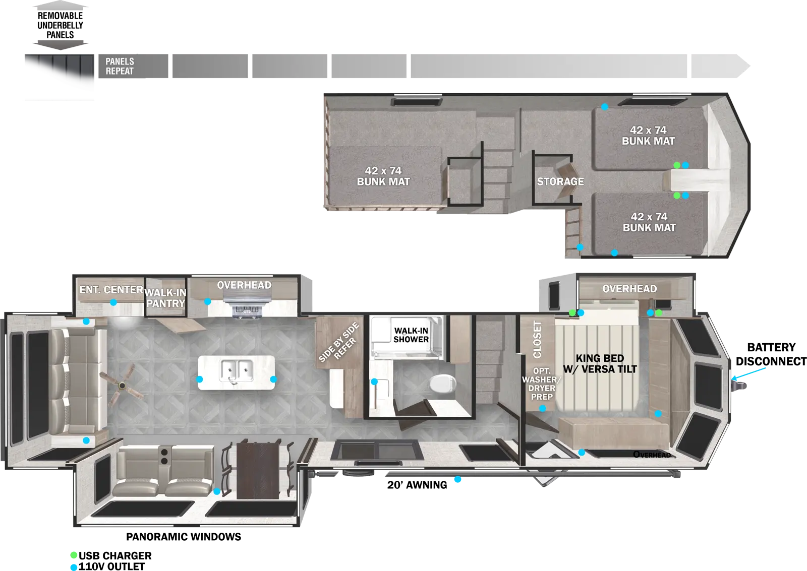 Wildwood Lodge 42DL Floorplan