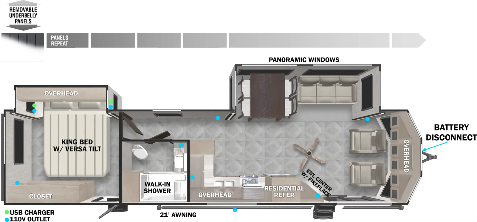 Wildwood Lodge 353FLFB Floorplan