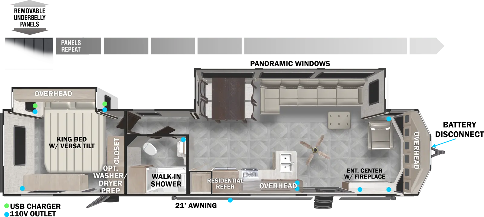 Wildwood Lodge 40FDEN Floorplan