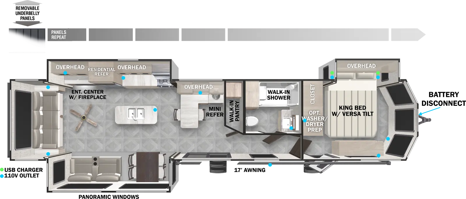 Wildwood Lodge 40RLB Floorplan