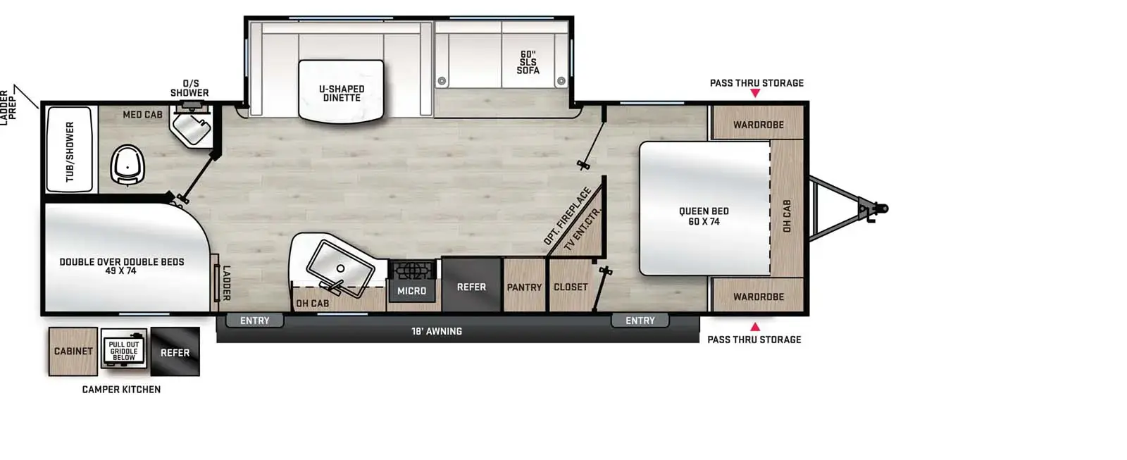 280BHS Floorplan Image