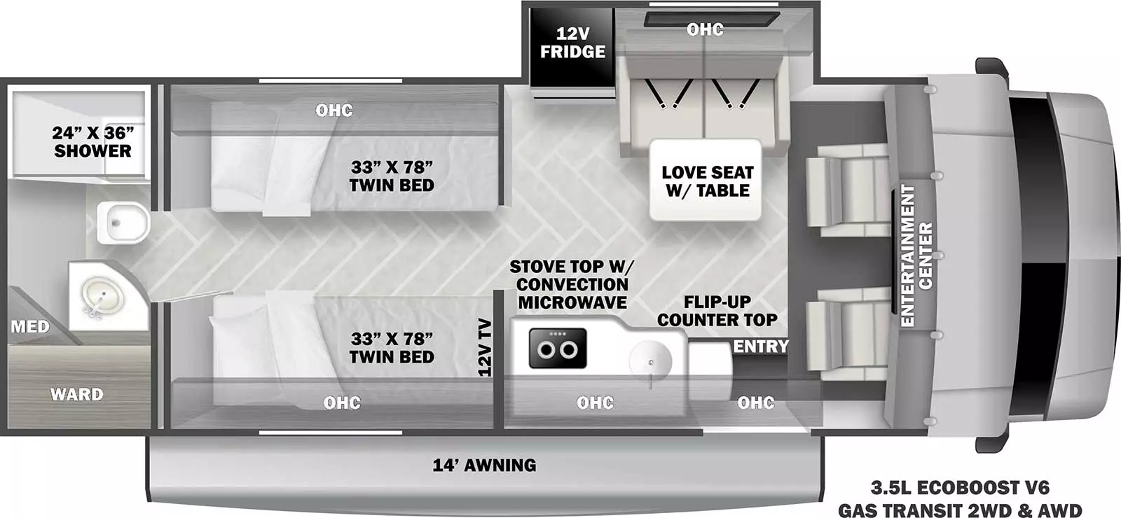 Sunseeker Ts TS2370 Floorplan