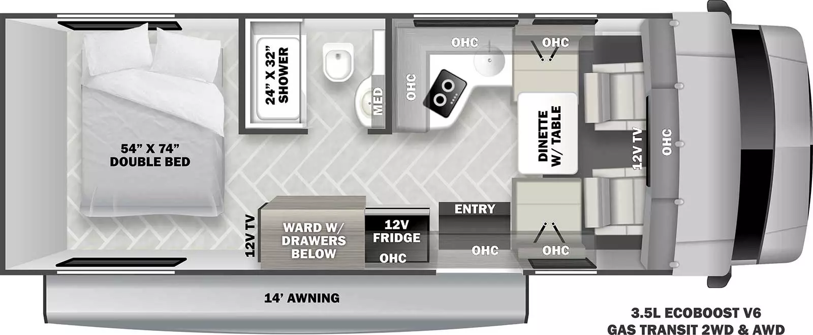 Sunseeker Ts TS2380 Floorplan